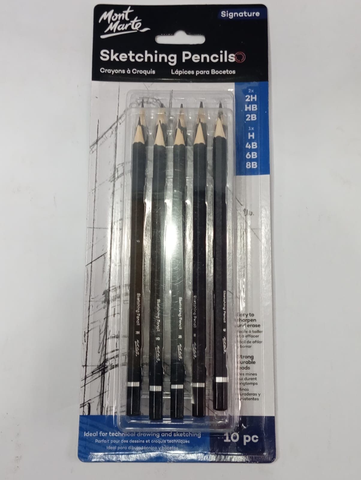 Sketching Pencils 10 Pieces