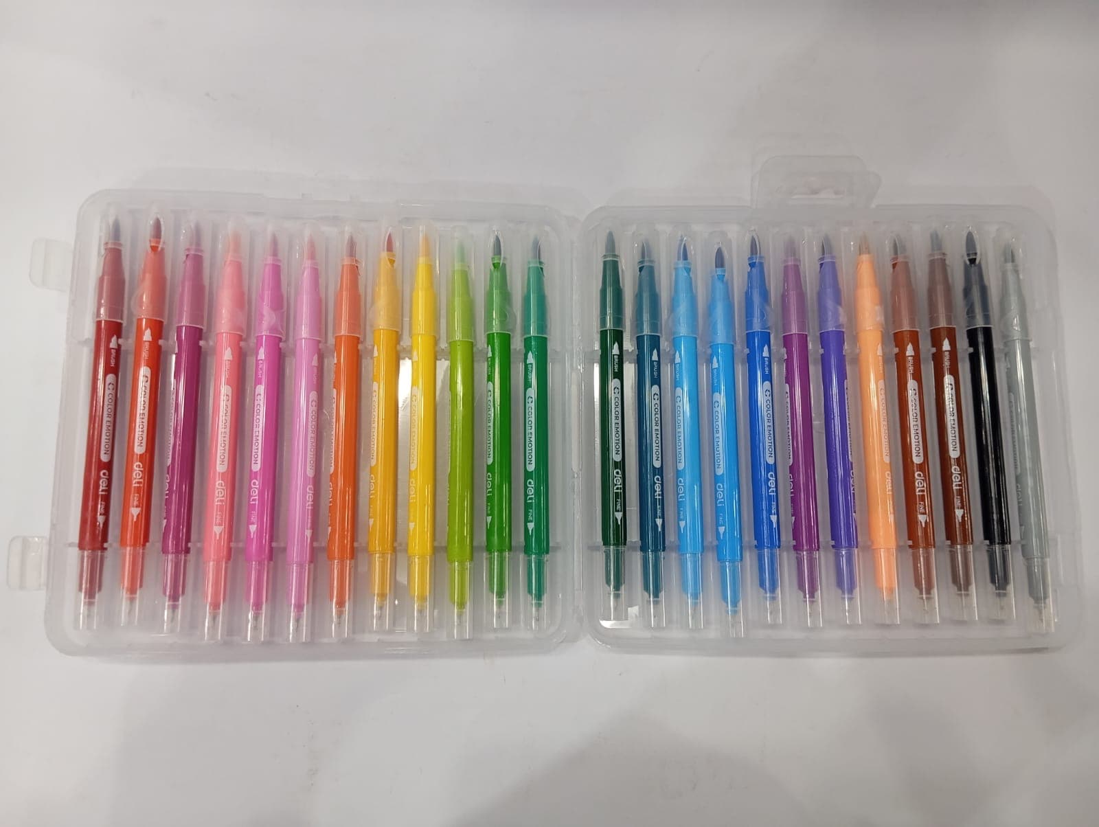 Deli Colors Double Tip Markers 24 pieces