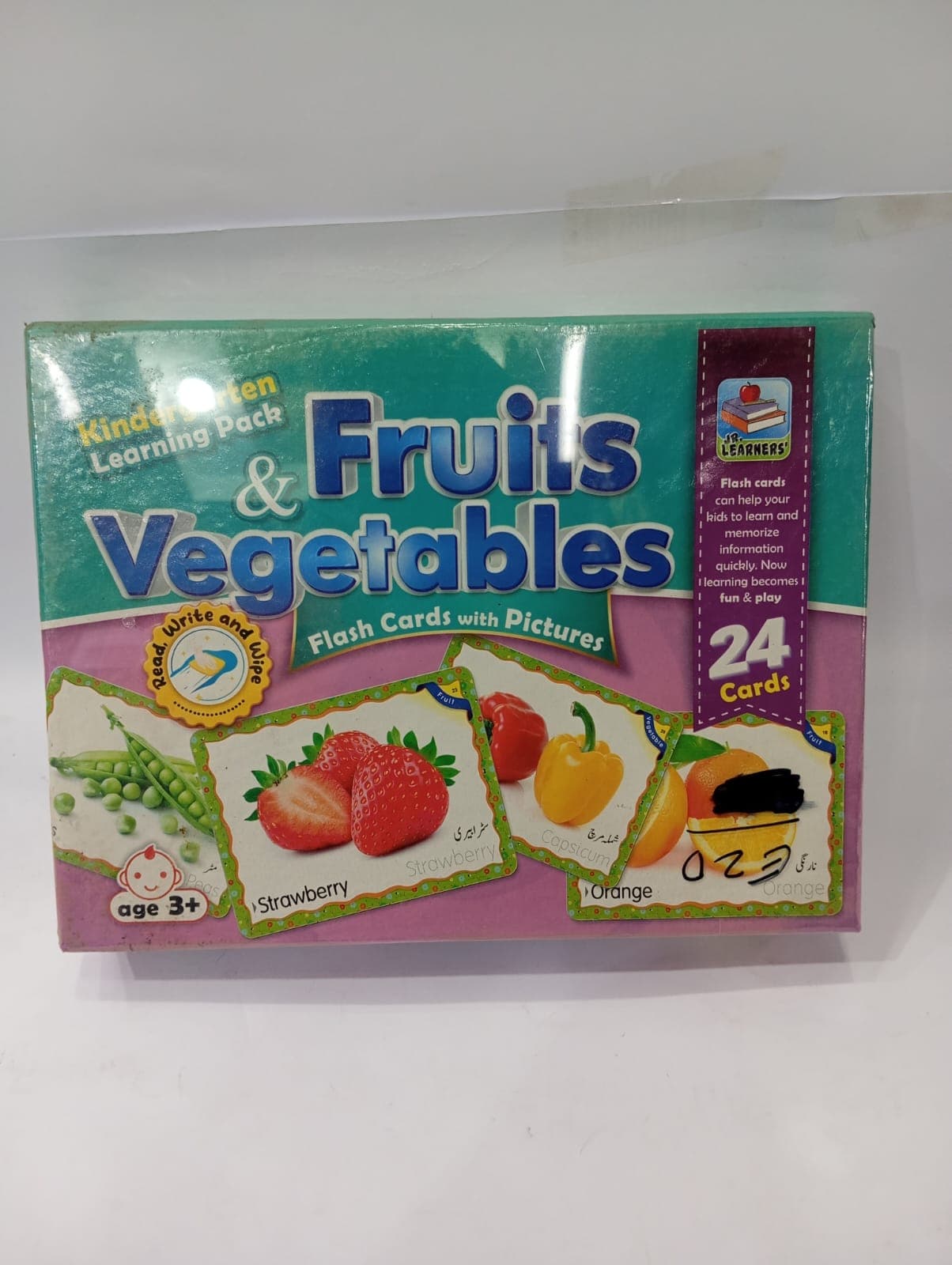 Fruit and Vegetables Flash 24 Cards 980