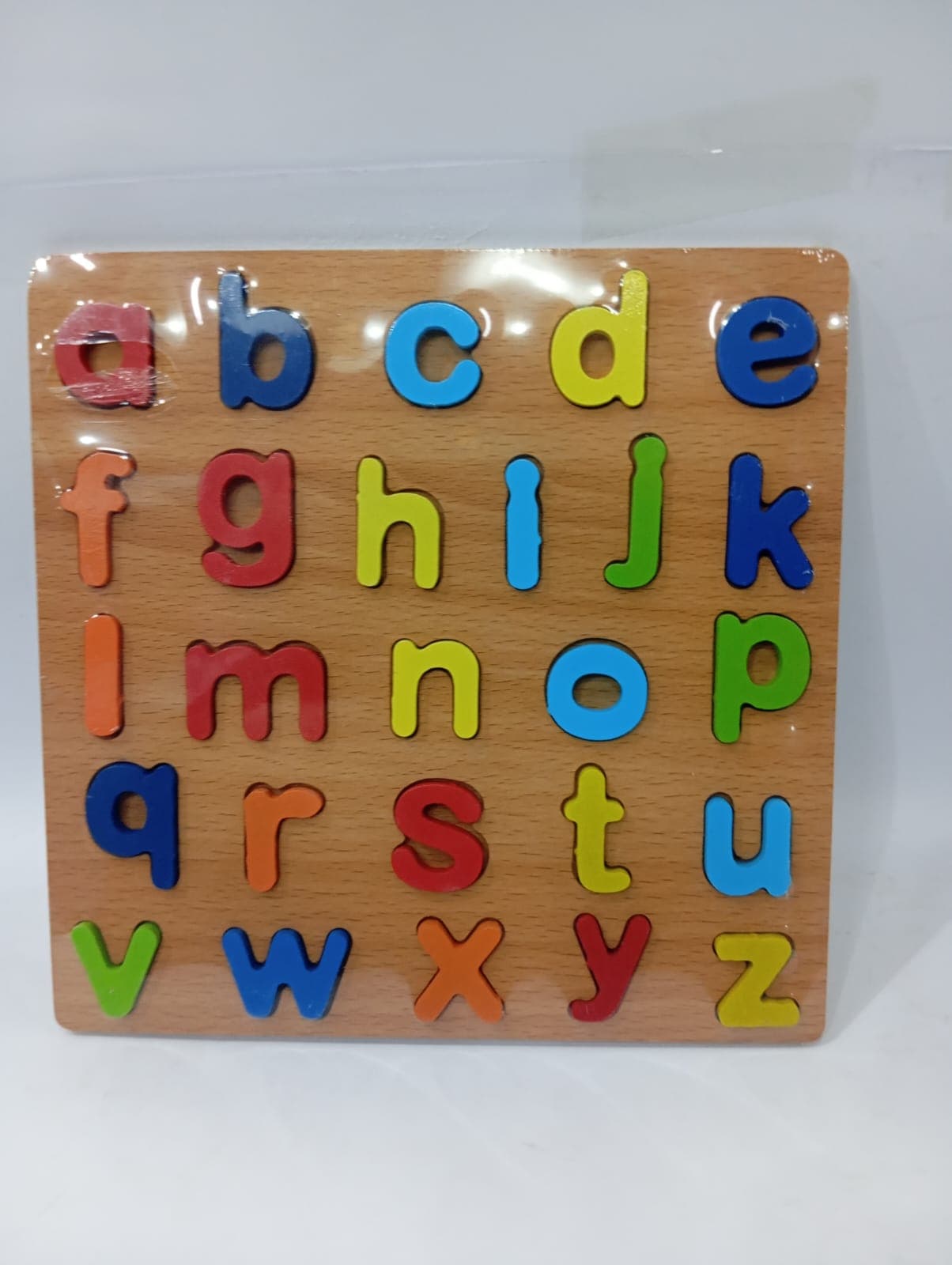 Alphabet Learning Wood Board